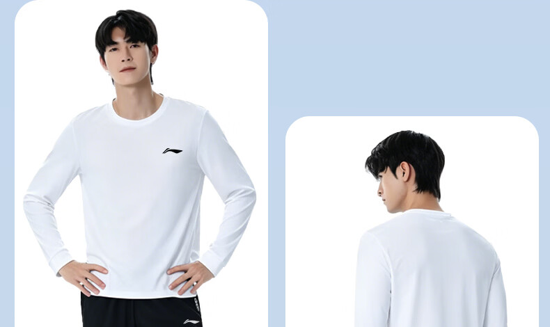 Li-Ning Men's Quick-Dry T-Shirt Short Sleeve Summer Breathable Ice Silk Casual Loose Running Basketball Sports Fitness Quick-Dry Shirt 23