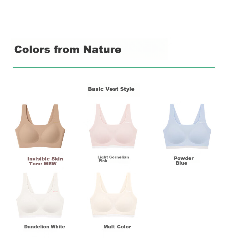 Like UU Girls' Underwear No Size Three-Stage Development Bra for Preteens and Teens Children's Lingerie 26