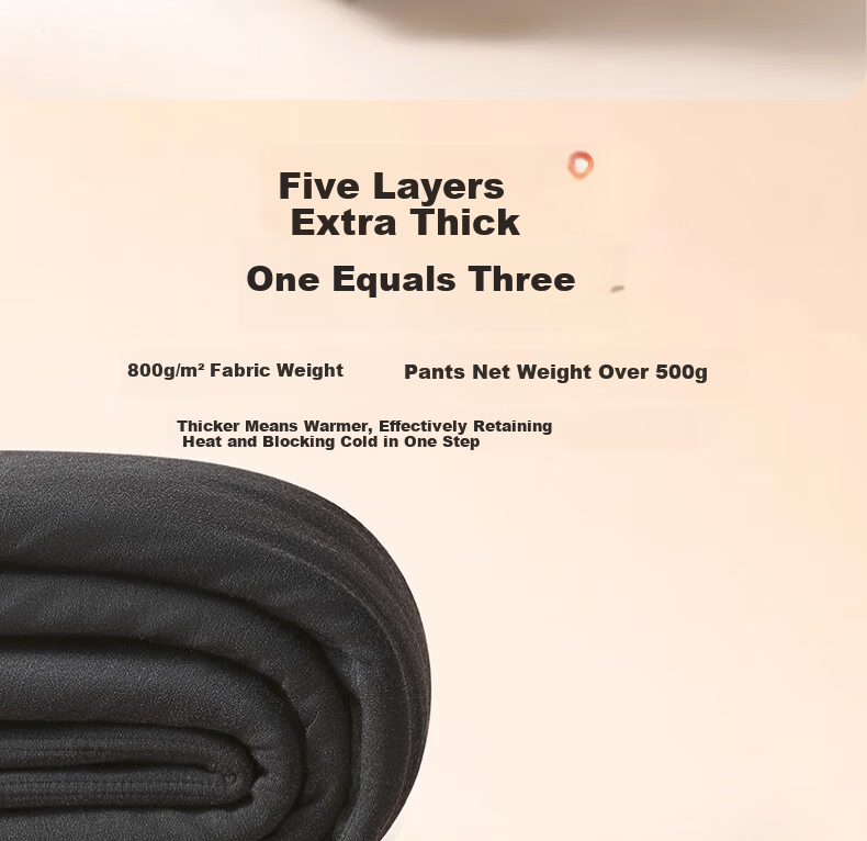 Miiow Women's Camel Hair Thermal Pants Winter Fleece Thickened Insulated Cotton Leggings for Extreme Cold Northeast 15