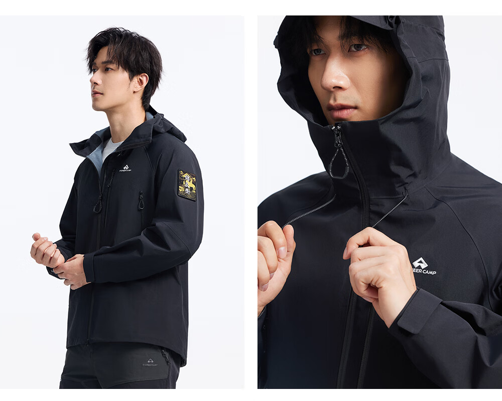 Toread Jin Yi Wei Three-Pocket Men's Softshell Jacket Summer Casual Outdoor Windproof Waterproof Hiking Mountaineering Coat 23
