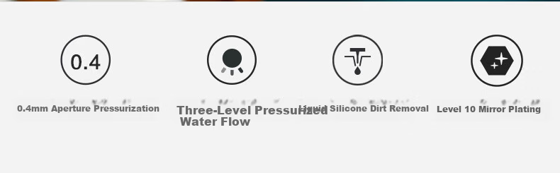 JOMOO Handheld Shower Head Bathroom Pressure-Boosting Silicone Descaling Shower Sprayer with Three Functions S182013 2