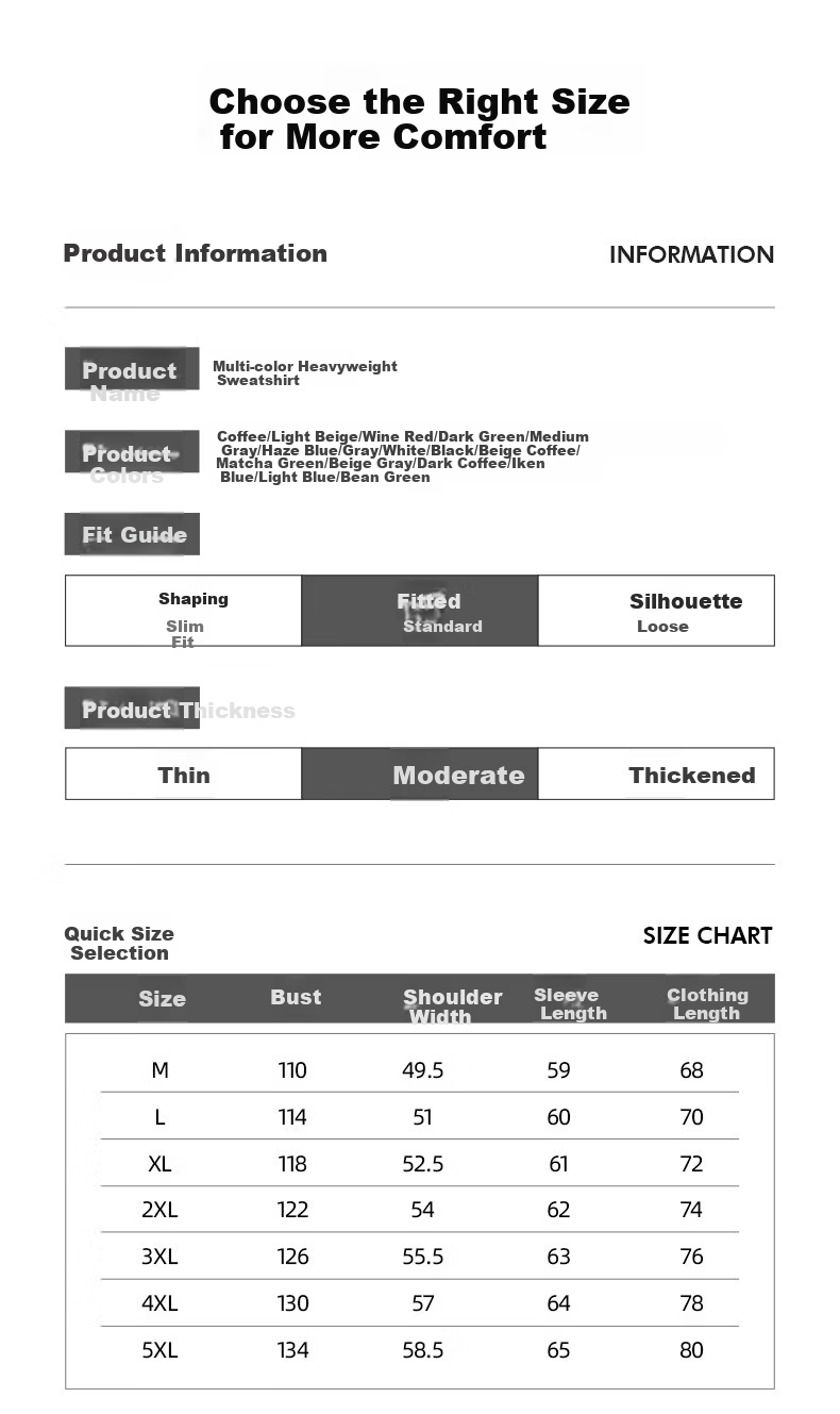 JEANSWEST LIFE Men's Heavyweight Loose Fit Crewneck Sweatshirt, Plus Size Hoodless Pullover, Youth Spring and Autumn Casual Long Sleeve Jacket 4