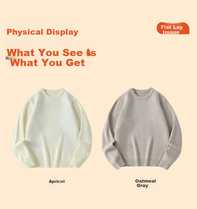 JEEP SPIRIT Heavyweight Thickened Crew Neck Sweater Men Winter Warm Soft Knit Casual Durable Premium Innerwear 8