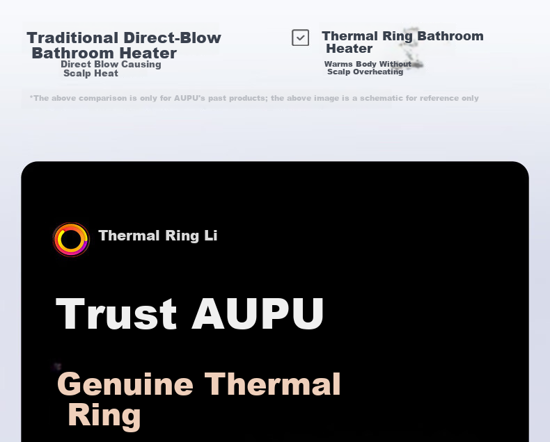 AUPU Smart Bathroom Heater Thermal Ring Grid Series AI Constant Temperature Platinum Deodorization Q360A3-Pro 7