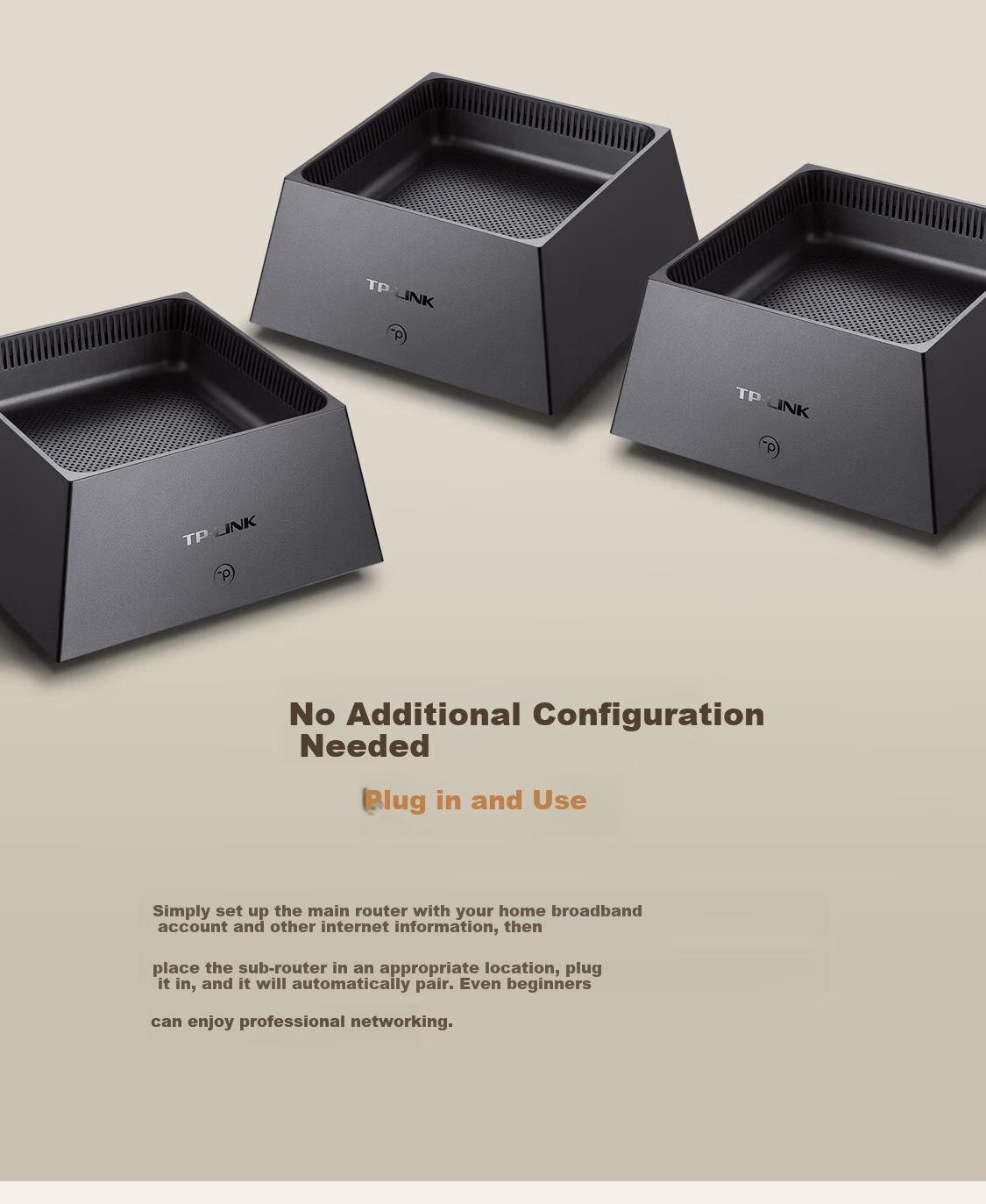 TP-LINK Whole Home Router BE6400 5G WiFi7 Mesh System Triple Pack K83 Gigabit Dual-Band 2.5G Port Large Home Easy Expansion Plug and Play 6