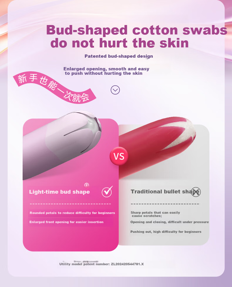Light Time Tampons Regular Flow 30pcs Long Applicator Swimming Internal Menstrual Cotton Sticks Sanitary Pads JD Self-operated 2