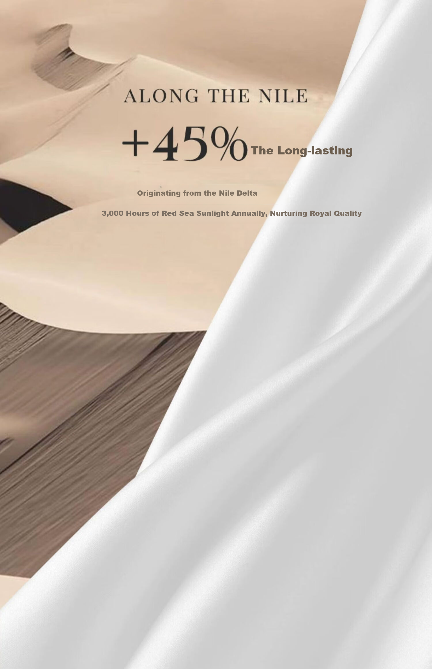 Kang'erxin Egyptian Cotton 4-Piece Set Pure Cotton Luxury Bedding 100-Thread Count Fitted Sheet Style Sky White 1.5m Bed 7