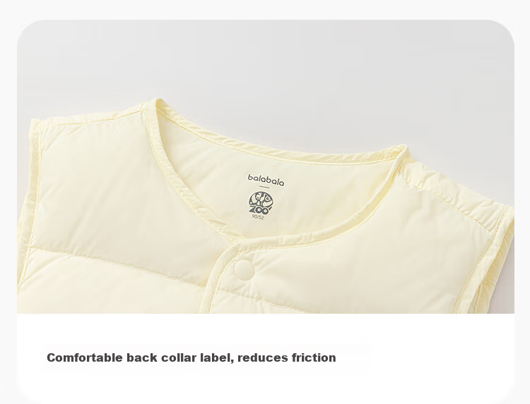 Balabala Kids Down Vest 2025 Winter Warm Clothing Cute Style [Mall Same Model] 201425101201 2