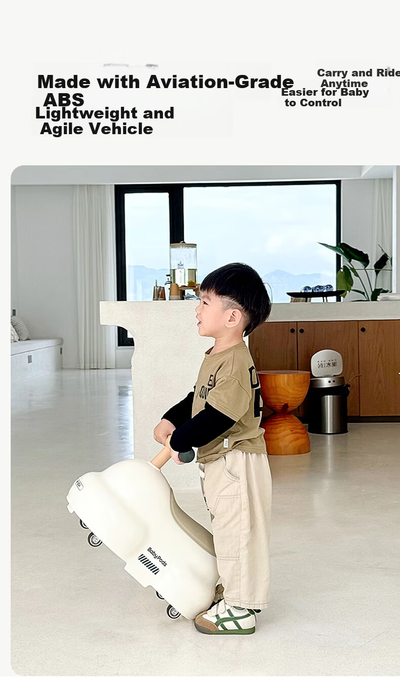 Babypods Peanut Ride-On Toddler Twisting Car 1-3 Years Old Scooter with Storage Baby Gourd Car Birthday First Year Gift 17