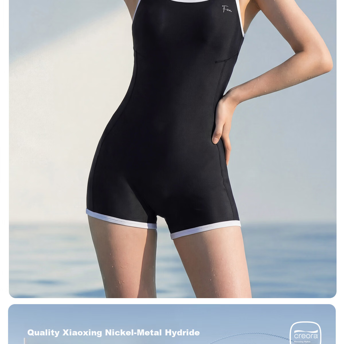 361° Women's One-Piece Sleeveless Square-Leg High-End Racing Training Swimsuit Spa Swimwear 7
