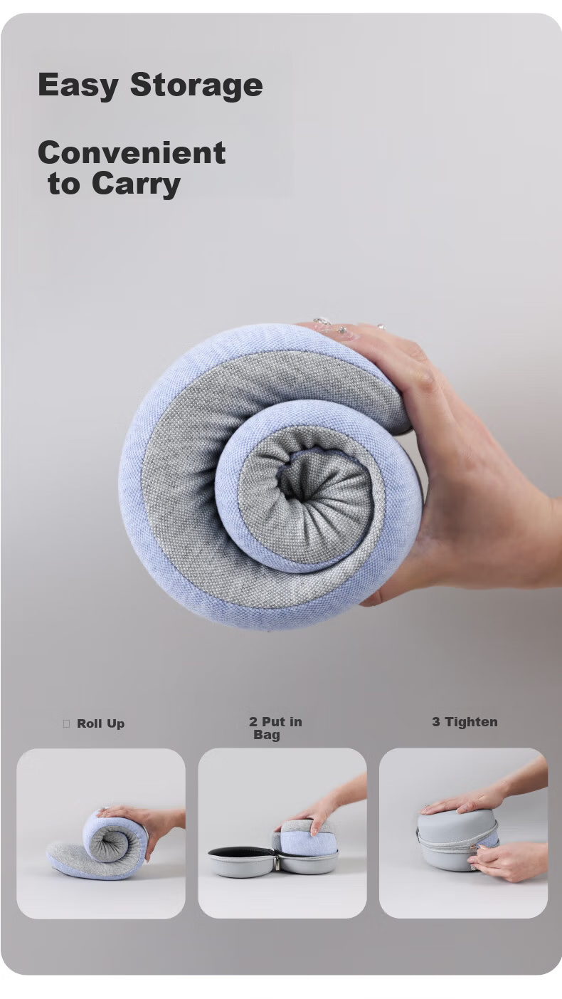 BIMLL U-Shaped Neck Pillow Memory Foam Travel Pillow Portable Neck Support Cushion for Sleeping 5