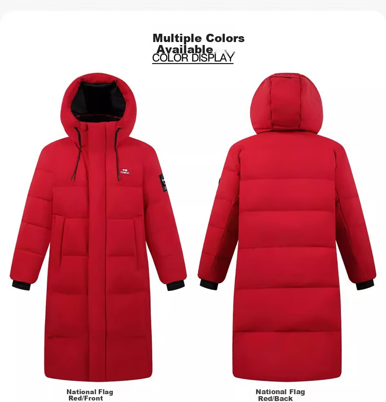 YAYA Wang Yibo Long Down Jacket Unisex Winter Thickened Warm Coat Extreme Cold New Year Edition 29
