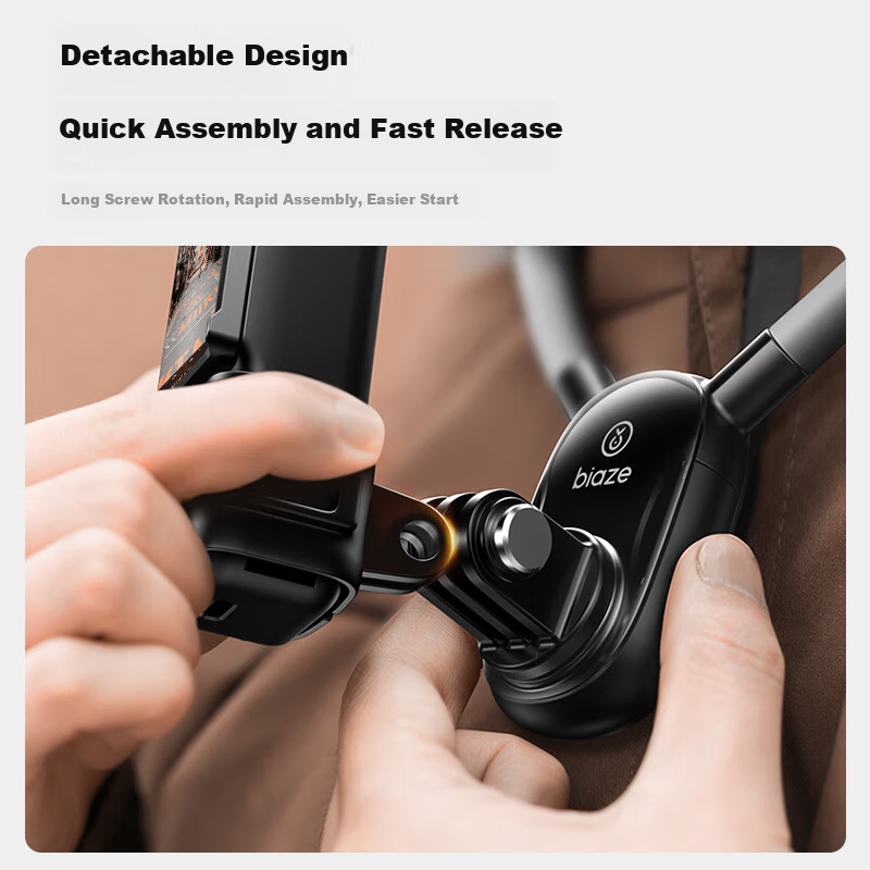 BIAZE DJI Pocket 4/3 Neck Strap Mount Bracket Chest Front Support Harness Lanyard Cycling First-Person View Pocket 3 Accessory JS42