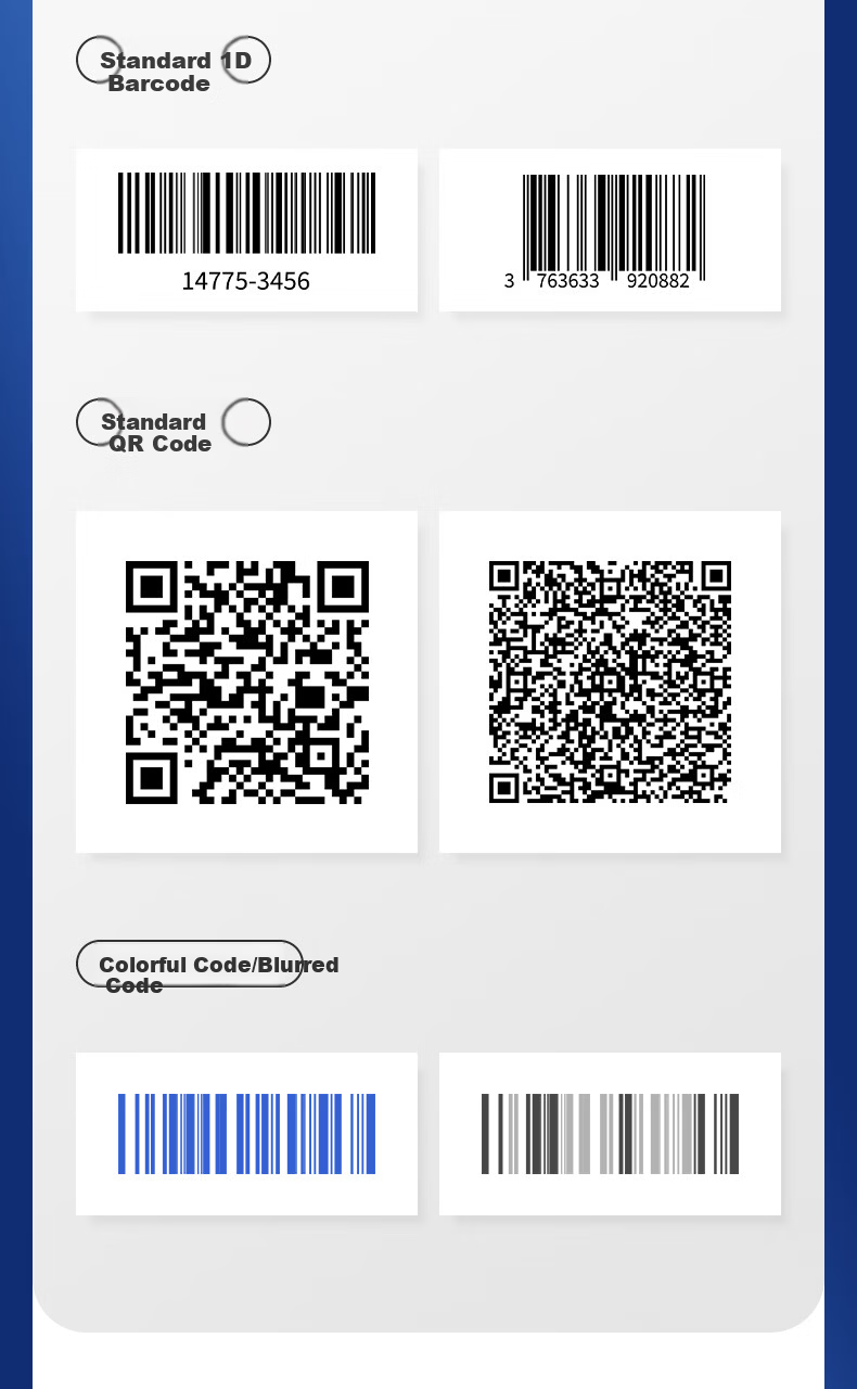 Deli Barcode Scanner, Wireless QR Code Scanning Gun, Pharmaceutical Traceability Barcode Scanner, QR Code Scanner for Supermarket Checkout, Medical Insurance Payment, Express Delivery And Logistics Inquiry, Spare Parts Warehouse, 14952W Gray 10
