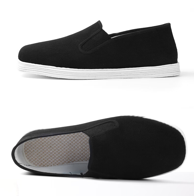 3514 Traditional Old Beijing Cloth Shoes Handmade Hemp Rope Layered Sole Spring Summer Breathable Comfortable Slip-On Work Shoes Men Size 41 8