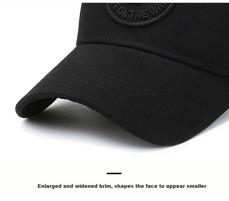TUCANO Baseball Cap Men's Large Head Circumference Four-Season Fashion Casual Slim Face Sun Protection Unisex Visor Hat 5