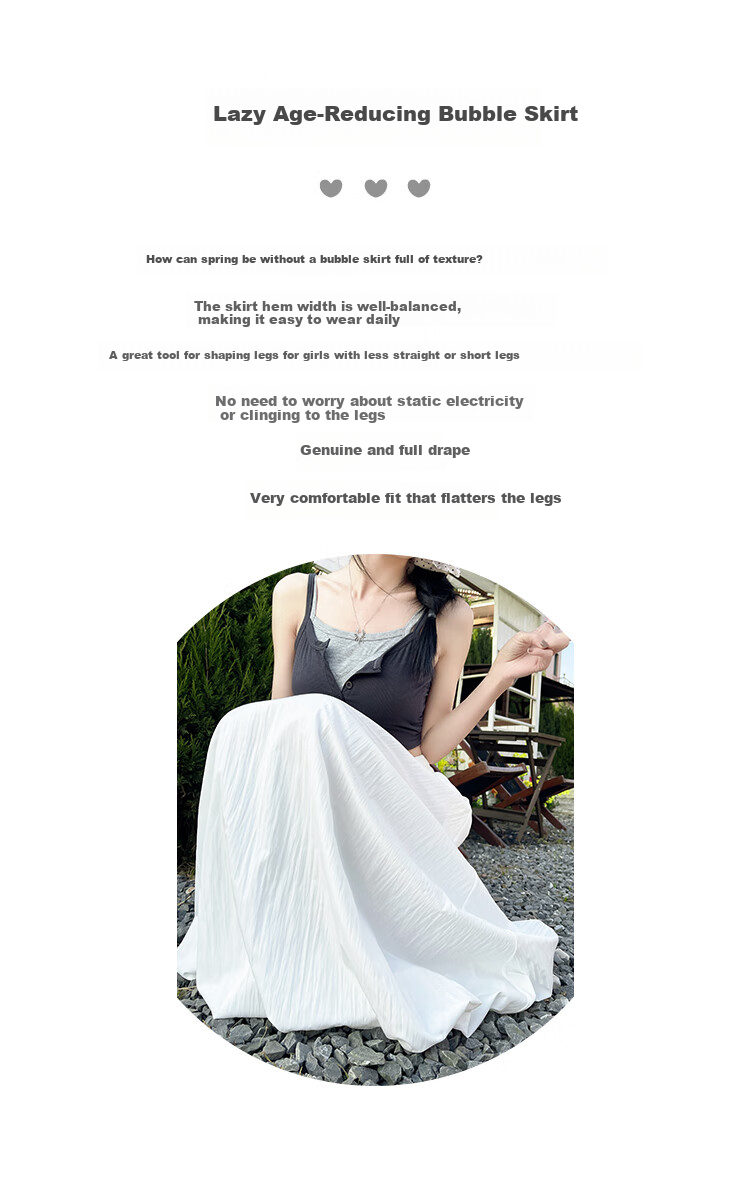 Free Style Bud Half Skirt Women 2026 Summer New Elastic High Waist Draped Slim Lantern Skirt Lazy A-Line Mid-Length Skirt 2