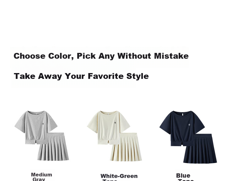 Semir Women's Summer Short Pleated Skirt Asymmetric Shoulder Split Top 2026 Sexy Two-Piece Set 109326117005 19