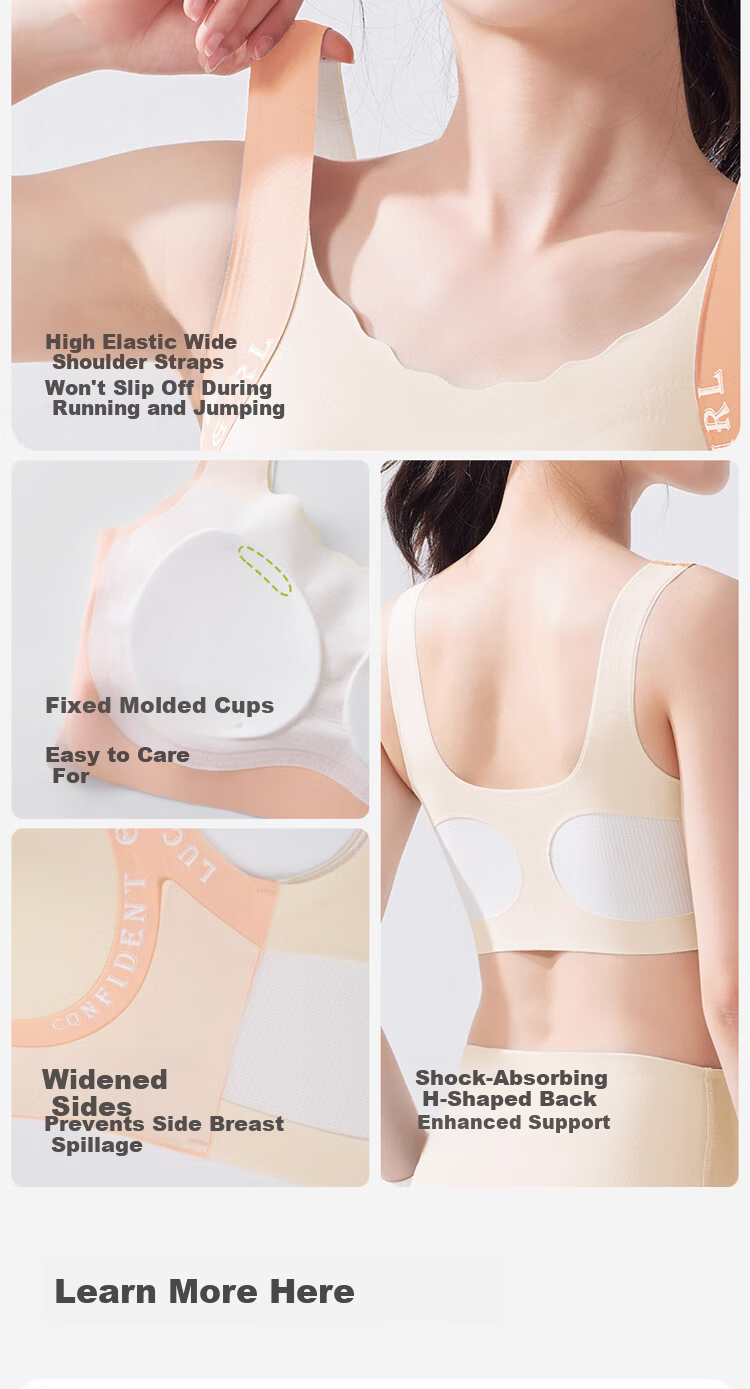 GUJIN 2-Pack Girls' Developmental Shaping Bras Teen Sports Vests for Middle and High School Students 14