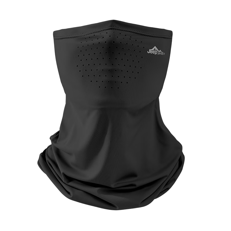 JEEP SPIRIT Men's Sunscreen Face Mask Cycling Ice Silk Mask Neck Gaiter Summer UV Protection Dustproof Face Cover Mountaineering Gear for Women