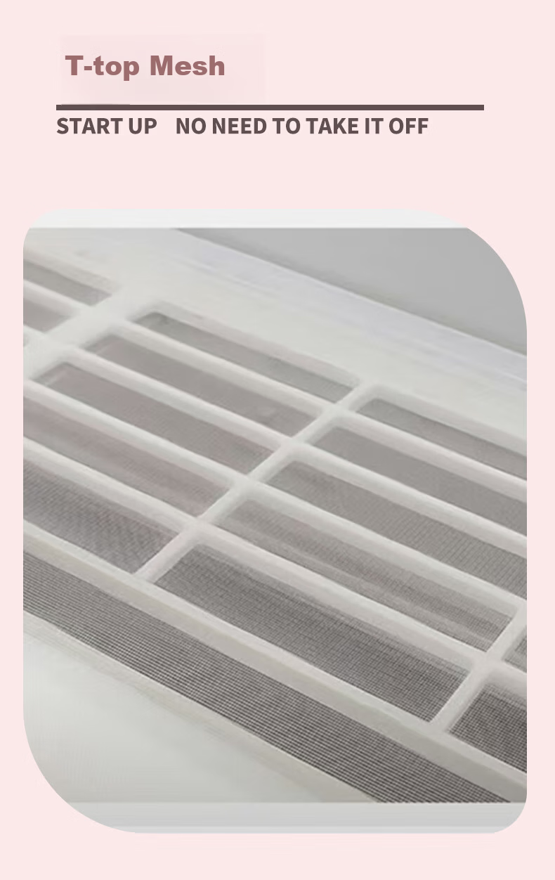Gusenzhe Air Conditioner Cover, Dust Cover for Wall-Mounted Units, Universal Anti-Direct Blowing Windshield Cover, Air Outlet Windshield Cover, Postpartum And Infant Windproof Cover, Thickened Double-Layer Long Mesh, 94CM Inner 9