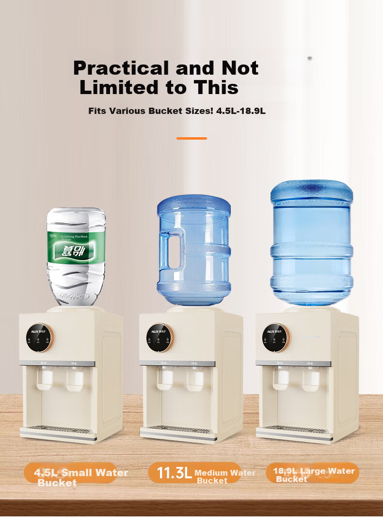 AUX Household Water Dispenser Top-Loading Bottle Desktop Water Cooler Hot and Cold Model YT-0.75-01 7