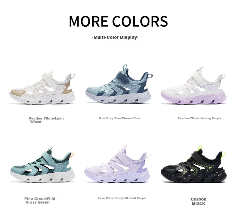 361° Kids Sports Shoes Summer 26 Boys and Girls Soft Cushioned Breathable Outdoor Creek Sandals Blue Size 38 14