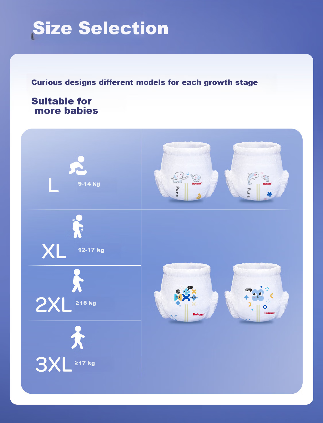 Huggies X Series All-in-One Pants MINI Pack L13 (9-14kg) [First Antibacterial Version] 13