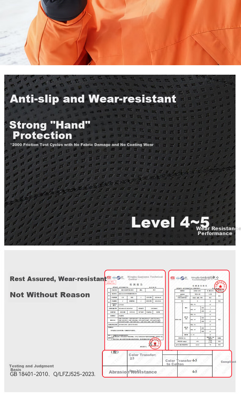 LI-NING Winter Cycling Gloves Men Women Windproof Waterproof Ski Warm Thick Fleece Mountain Climbing Gloves 9