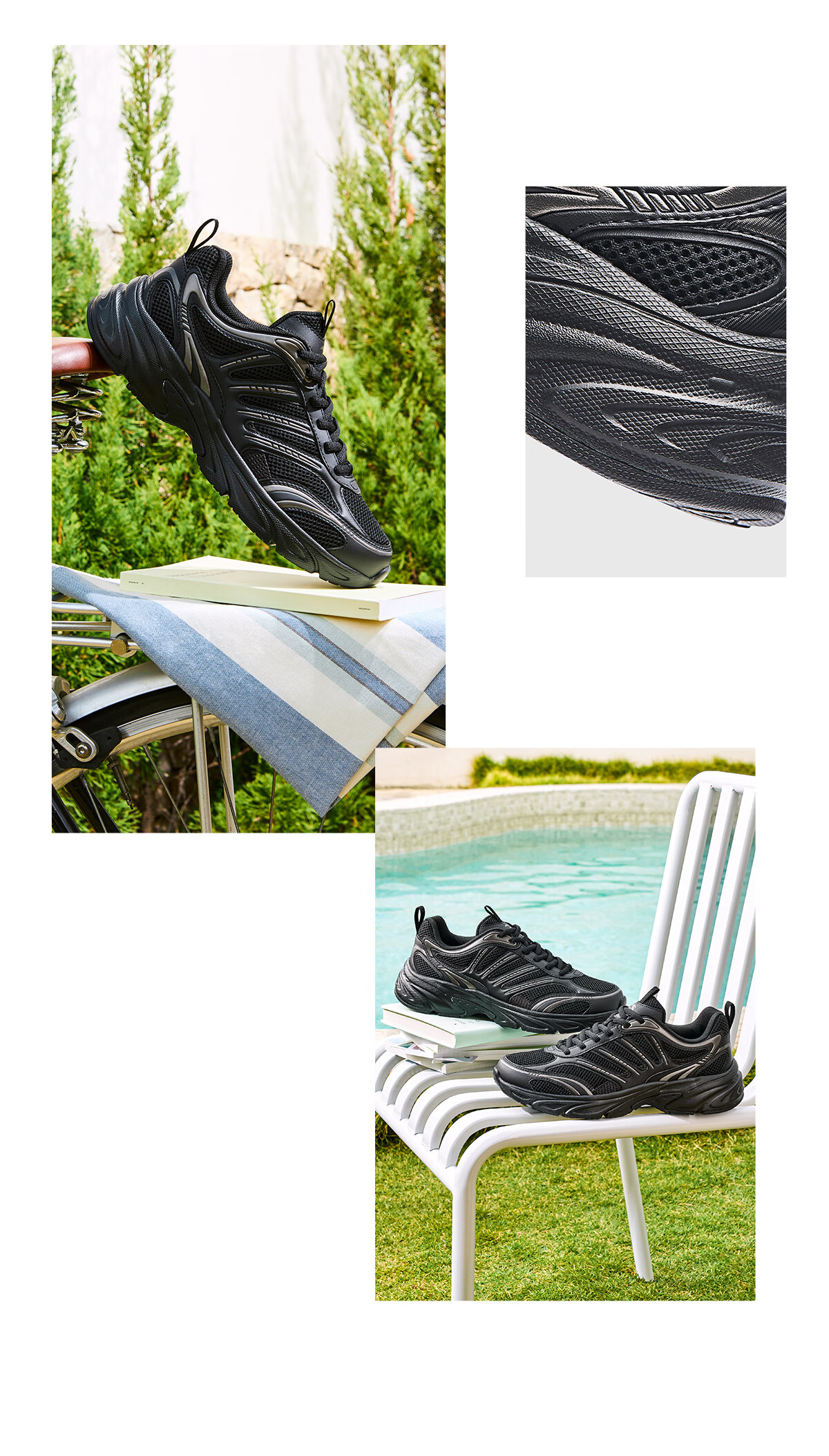 Anta Little Millennium Men's Casual Shoes Thick Sole Height Increasing Leather Mesh Summer Fitness Commuting Sports Shoes 112628812 5