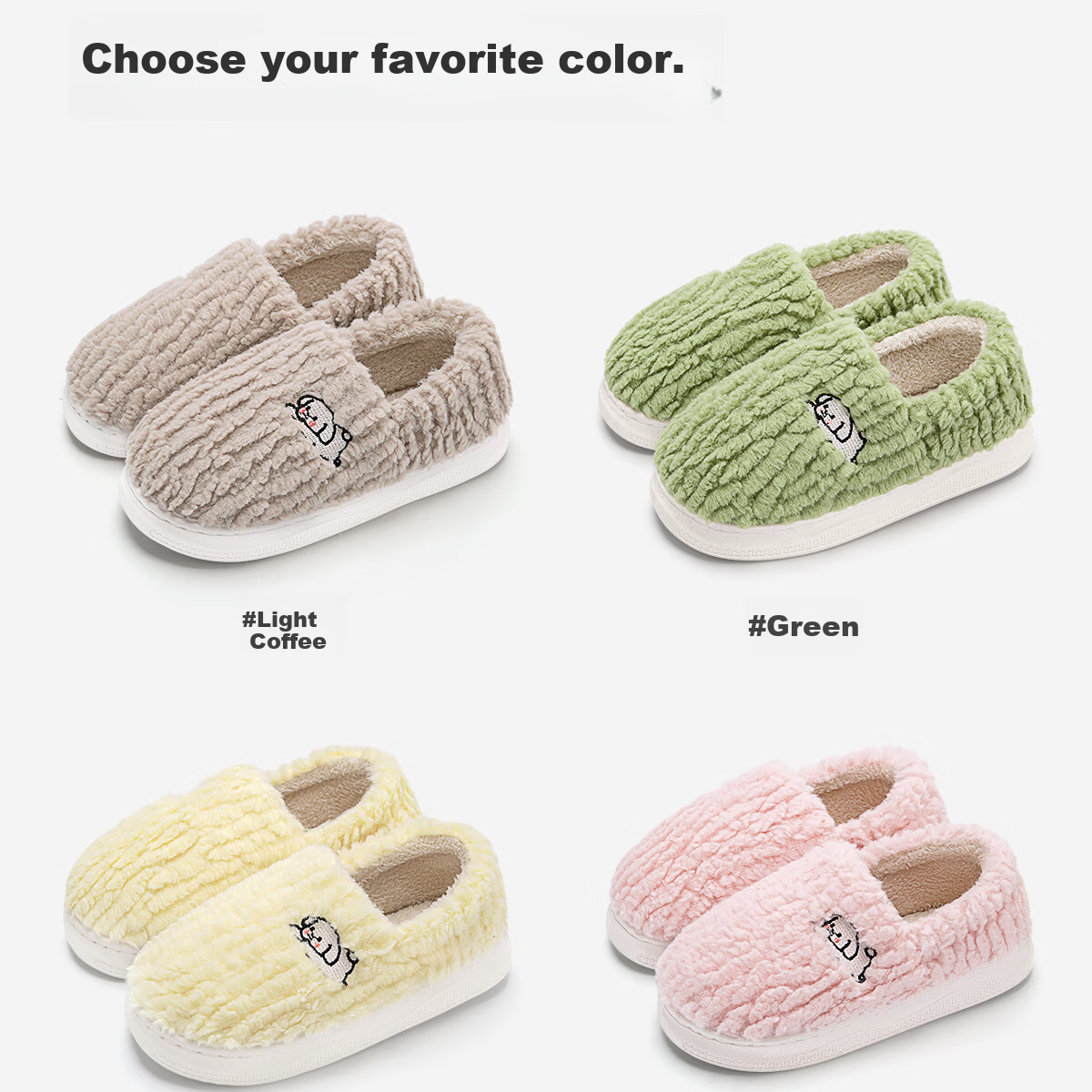 Runrou Full-Coverage Cotton Slippers for Women Autumn Winter 2025 New Plush Indoor Warm Maternity Cotton Shoes 14