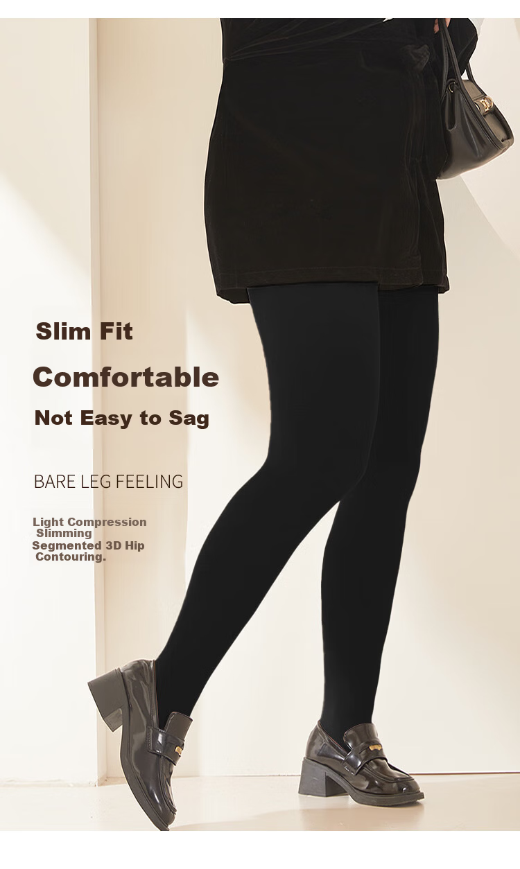Afandi【Extra Large Wide Body】Women's Leggings Tights Spring New Plus Size Apple Hip High Elastic Velvet Spring Autumn Pantyhose 12