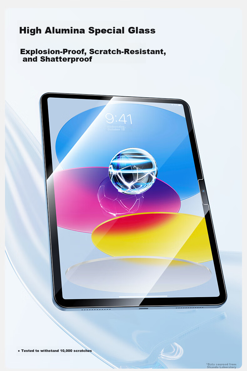 Shanmo iPad Pro 11-inch M5 Chip Tempered Glass Screen Protector Dust-Free Installation for 2024/2025 Apple Tablet HD Film 9