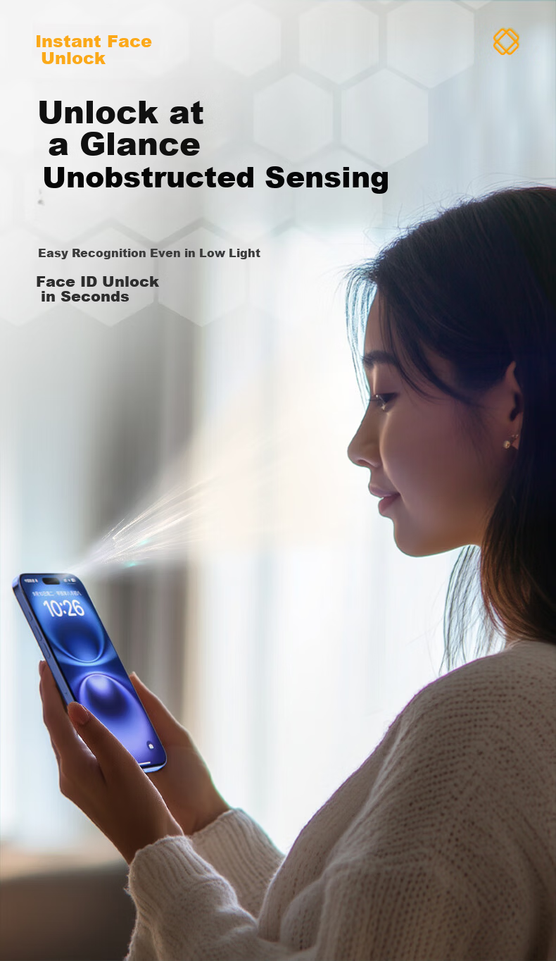 Langke [2-Pack] Privacy Tempered Glass Screen Protector for iPhone 16/15, Anti-Peeping, Anti-Scratch, Full Coverage, HD Ultra-Thin Privacy Protection Film 10