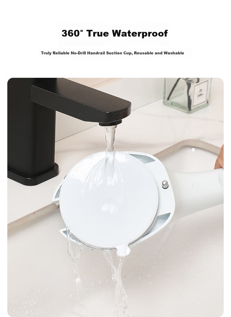 Meiruide Enlarged Suction Cup Hands-Free Elderly Safety Grab Bar Toilet Handrail Elderly Toilet Handrail TY-FS-6166 13