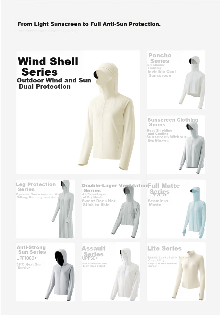 Beneunder Women's Sunscreen Jacket Outdoor Windproof Quick-Dry Sports Breathable WS002 Coconut White XL 1