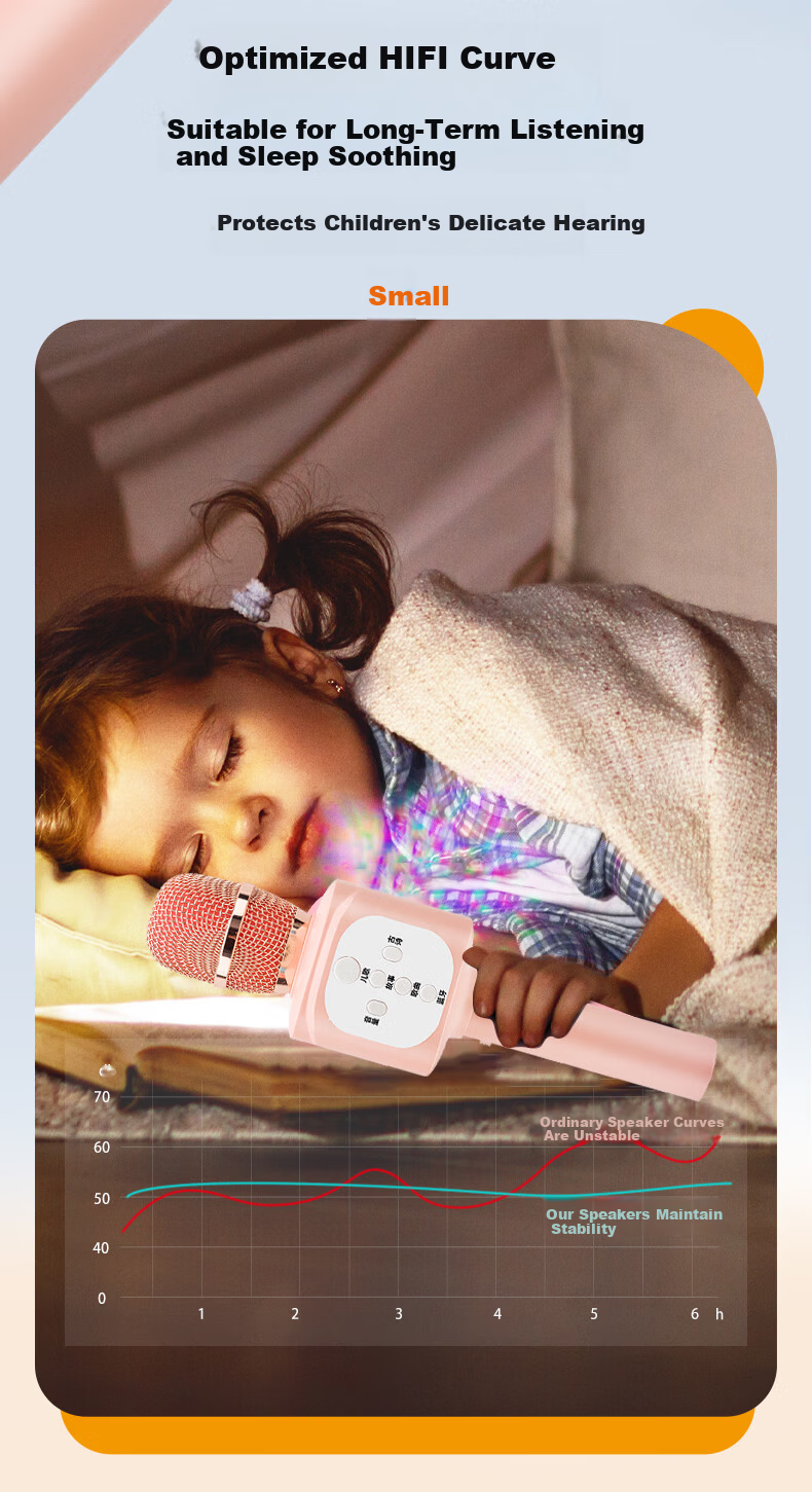 Mbery Smart AI Children's Microphone Speaker All-In Bluetooth Singing Toy for Boys And Girls Aged 3-6 Birthday Gift 7