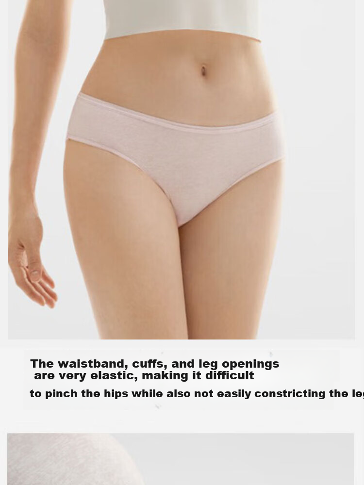 Langsha Disposable Women's Cotton Triangle Underwear Sterilized Travel Portable Wash-Free Plus Size Daily Disposable Panties 9