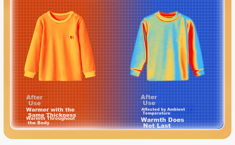 Beitais Kids Thermal Base Layer Shirt Spring Autumn Boys Girls Warm Ginger Heat Baby Single Warm Top Autumn Wear 6