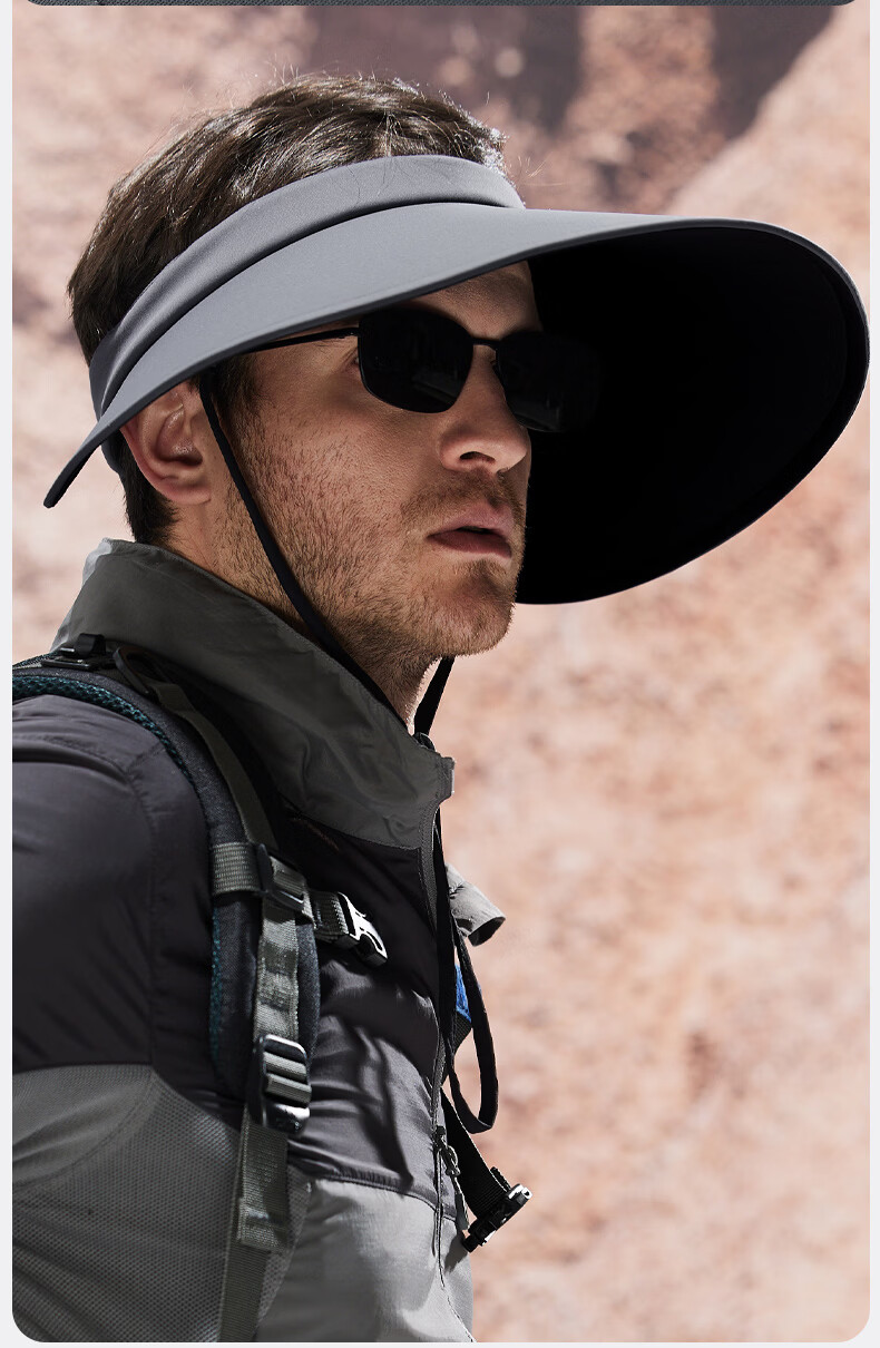 MISSION UV Large Brim Sun Protection Hat for Men, Sunshade Fishing Cap, Open Top Mountaineering Hat, Summer Outdoor UV Protection Sun Hat 7