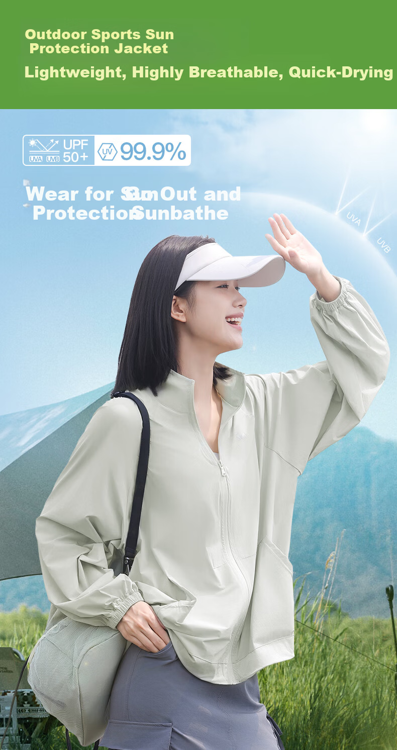 MiiOW 【UPF50+】 Women's Sun Protection Jacket 2025 New Summer Cool Lightweight Breathable UV Protection Ice Silk Sunscreen Coat 1