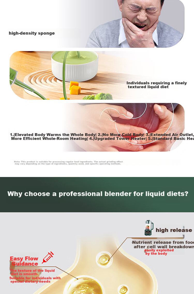 Desadi German Liquid Food Blender Elderly Nasogastric Feeding Fully Automatic No-Cook 2026 New Food Meal Grinder Patient Gastric Tube Mini Food Processor Blender Liquid Food Machine 4