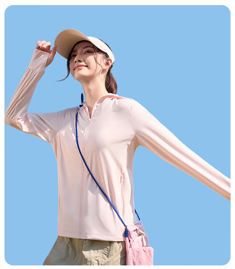 Warrior Women's Summer Sunscreen Jacket Ice Silk Cooling UV Protection Lightweight Breathable Comfortable Outdoor Skin Jacket 17