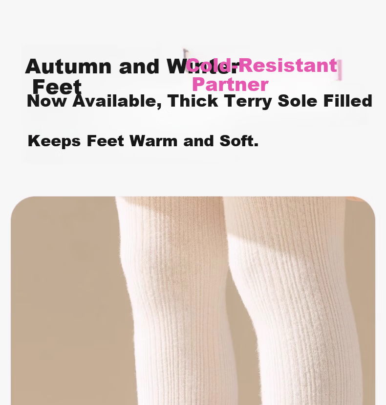YUZHAOLIN 5 Pairs Girls' Autumn Winter Thickened Fleece Lined Mid-Calf Warm Socks for Children 1