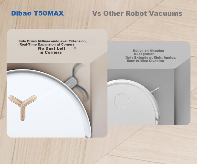 Ecovacs T50 MAX Robot Vacuum Cleaner and Mop Combo with Automatic Cleaning, Smart Home Hair Tangle-Free Ultra-Thin Water Tank Version (Supports HarmonyOS) - Mother's Day Gift 23
