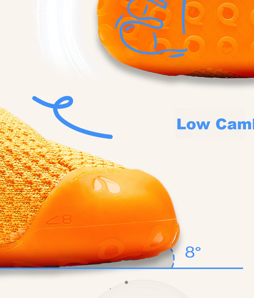 BOBDOG Kids Gold Label Barefoot Baby First Walking Shoes Non-slip Soft Sole Breathable Thin Sole Red Size 22 14