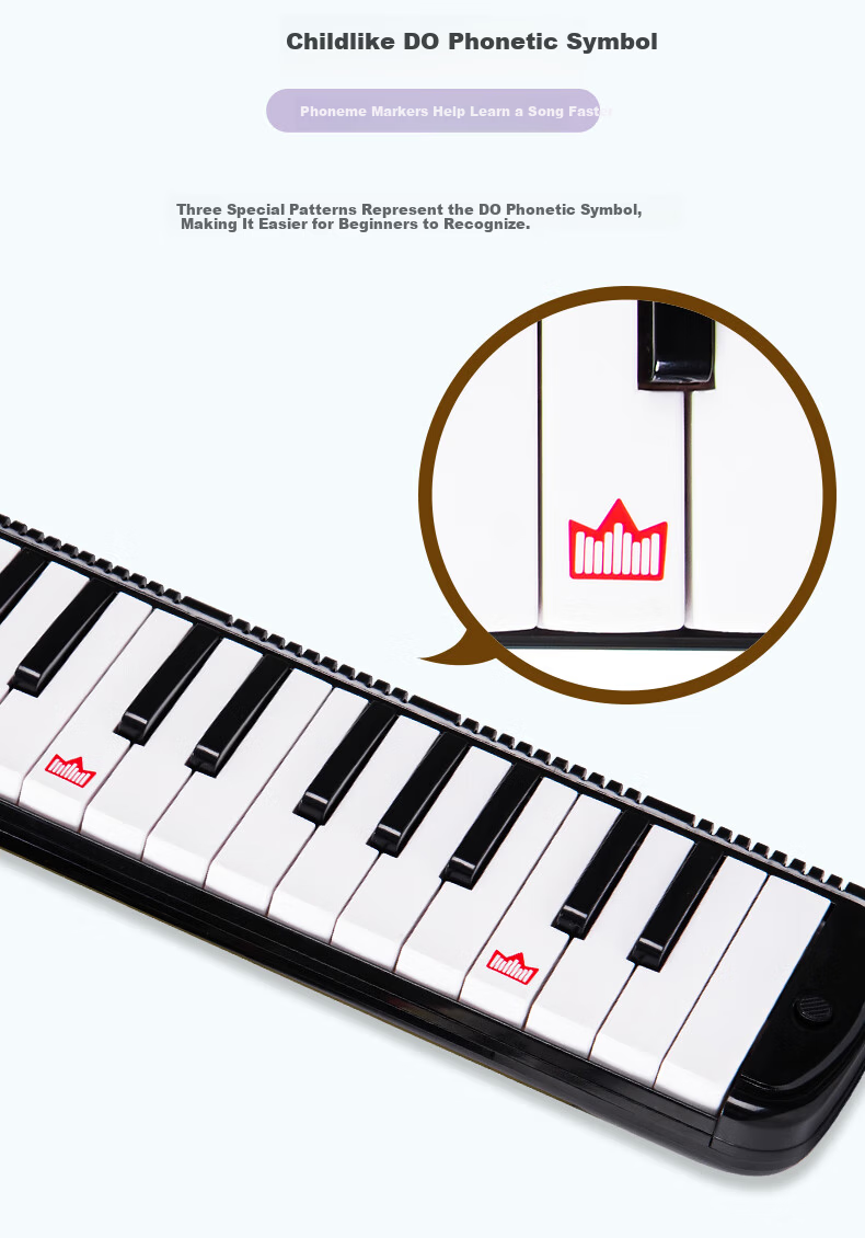 EAST TOP 32-Key Melodica T32 for Children Beginners, Elementary School Students' Introduction to Classroom Performance, Wind Instrument, Black 11