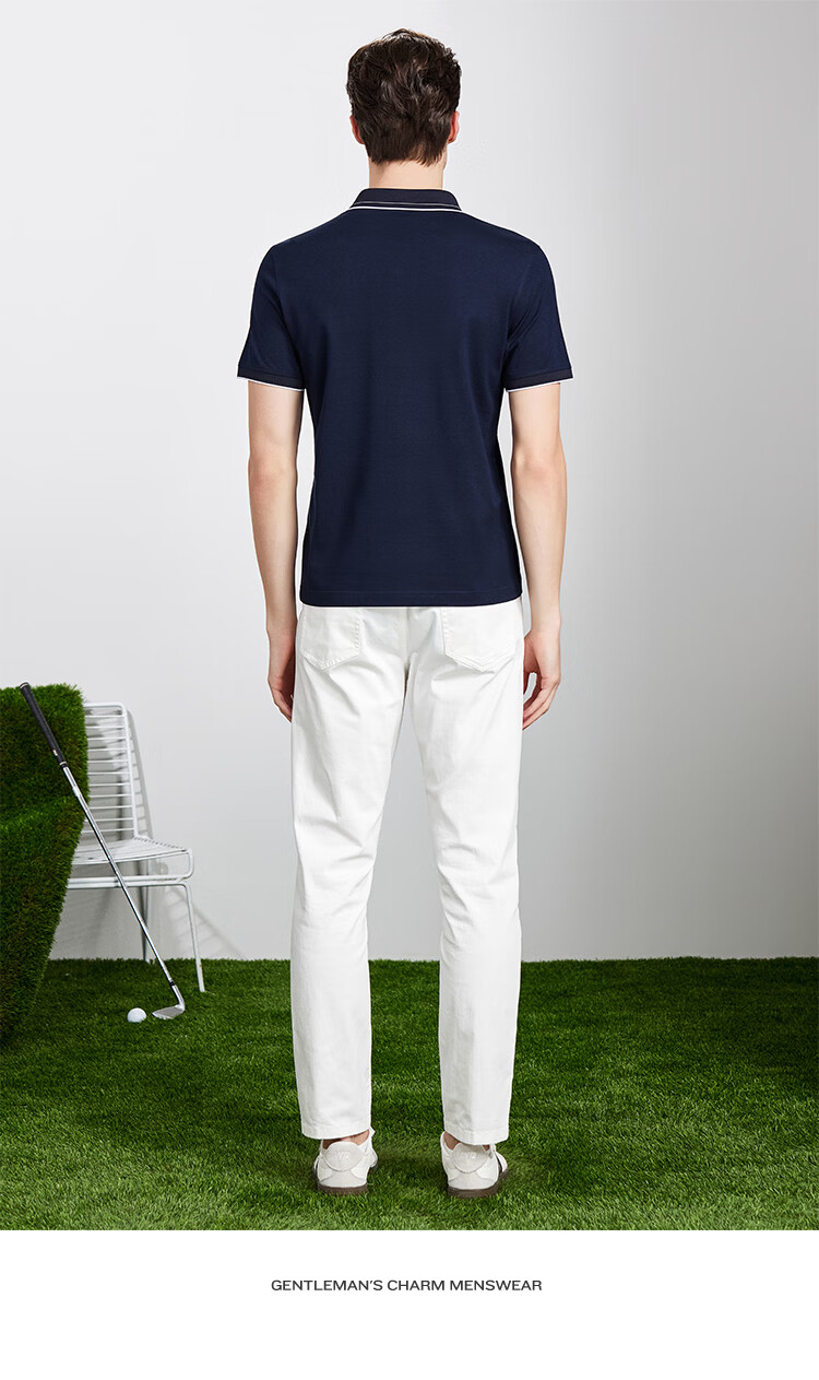 Antonio 55% Mulberry Silk Cooling Breathable High-End Short Sleeve Polo Shirt Men Summer Knitted Business Casual T-Shirt Top 47