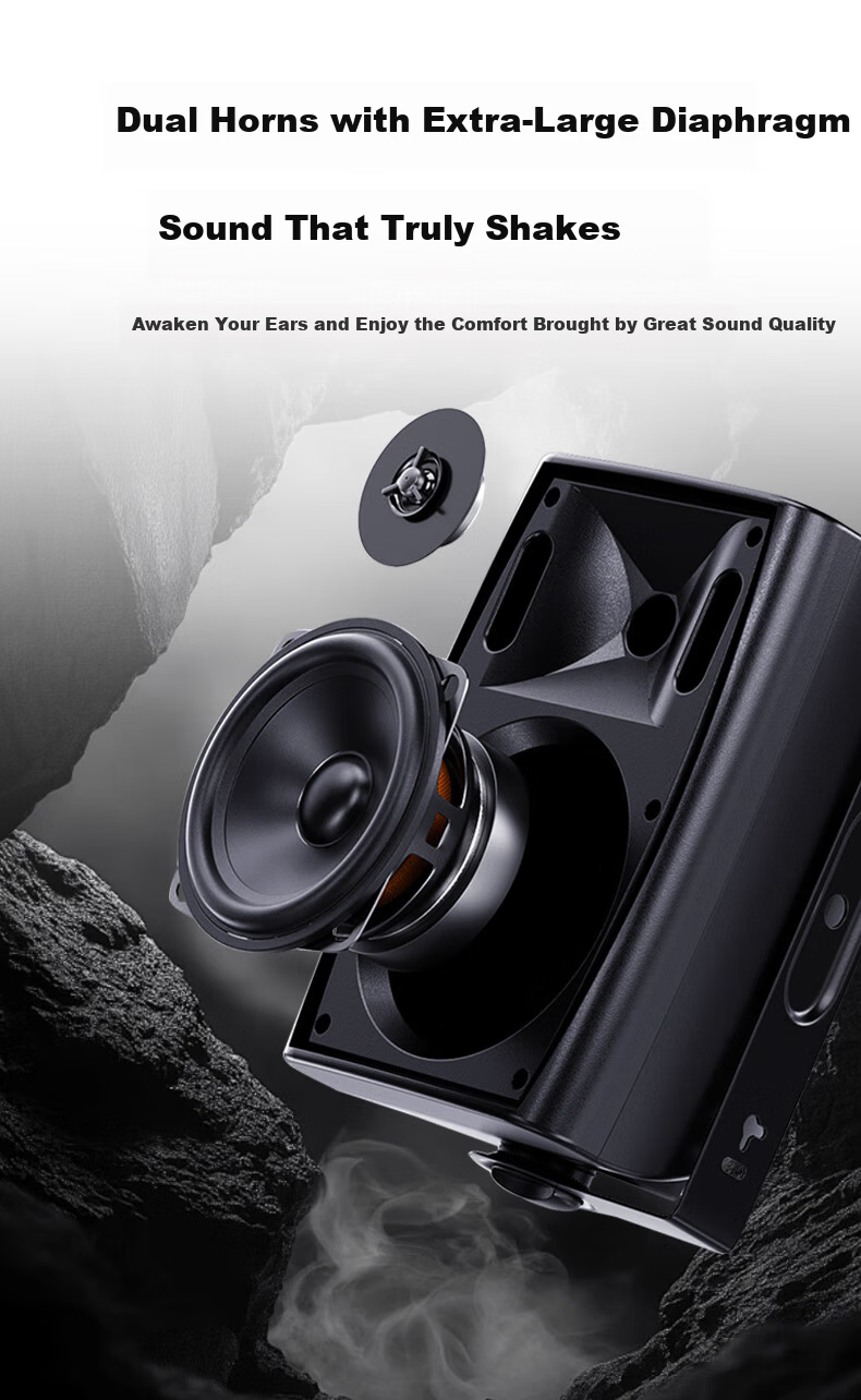 Westin Ceiling Speaker Home Theater Wall-Mounted Speaker Constant Voltage Speaker B05 Black 1pc Commercial Public Address System for School Supermarket Store Peak Power 30W 2