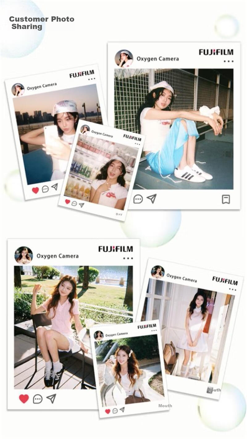 FUJIFILM Oxygen Camera C200 Film Camera 36 Exposures Glacier Blue Transparent Disposable Film Camera Oxygen Camera 5